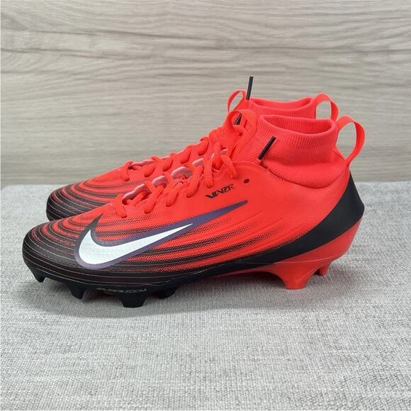 Nike Zoom Vapor Pro 1 Crimson Red Football Cleats HF9409-600 Mens Size 10.5 - Picture 1 of 5